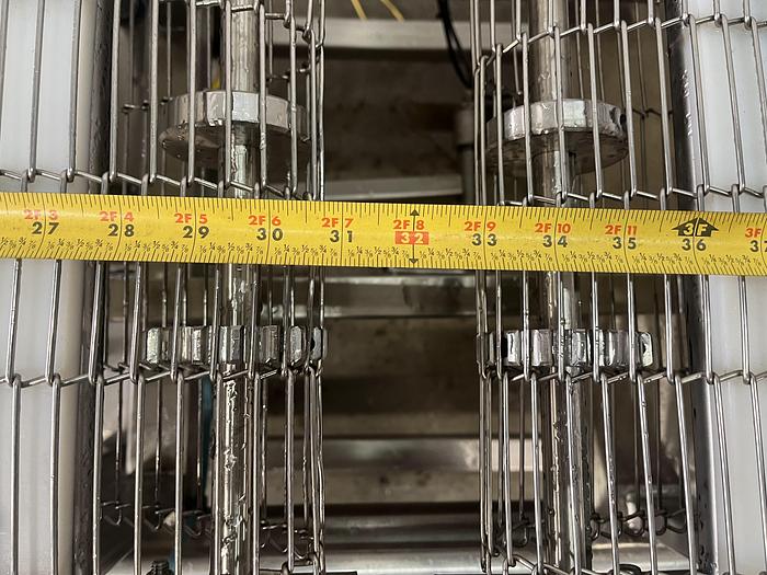 Used 114''L Three-Section Wire Conveyor
