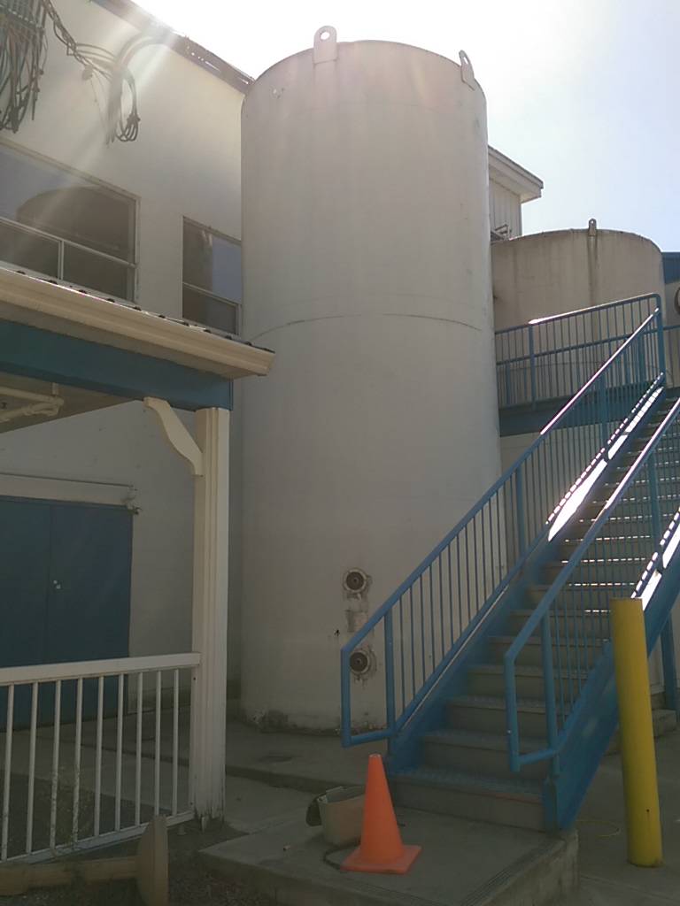 Used DCI 7000 Gallon Vertical SS Silo Dairy Tank