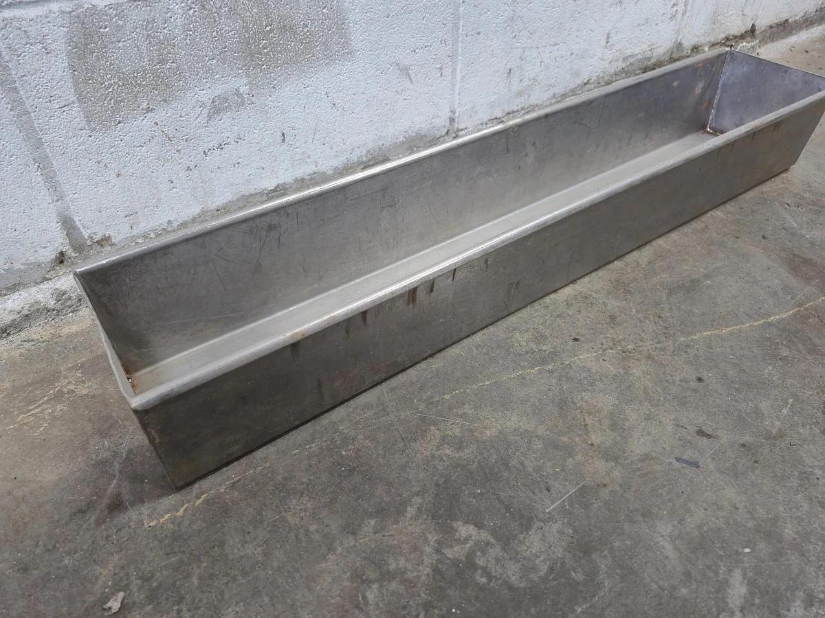 Used Commercial Stainless Steel Meat Former Mold Press Tray Trough 28.5" x 5.5" x 4"