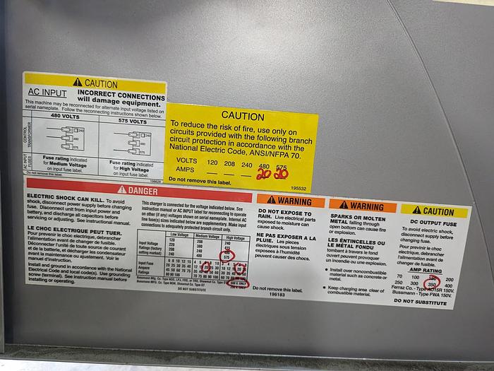 Used Ametek Eclipse II Plus Forklift Charger