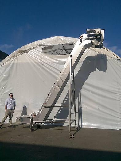 Used 15' High Incline Conveyor