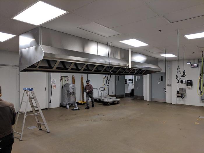 Used 25' Stainless Steel Hood Vent
