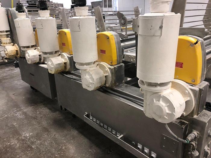 Used Seewer-Rondo 5-Head Dough Sheeter