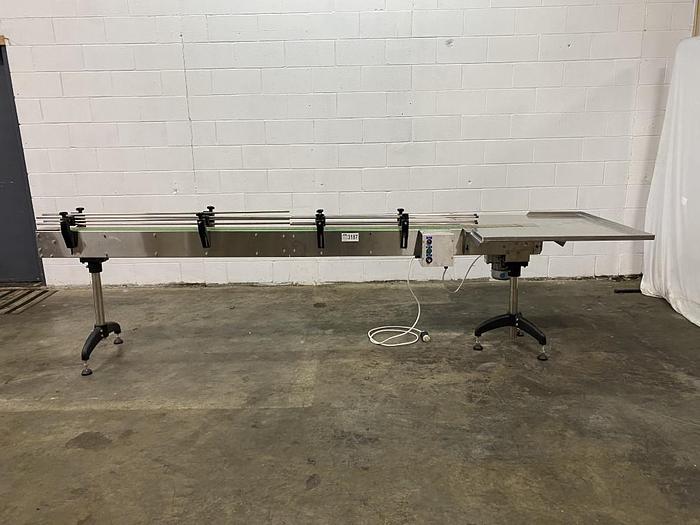 Used 9' Modular Conveyor with Accumulation Table
