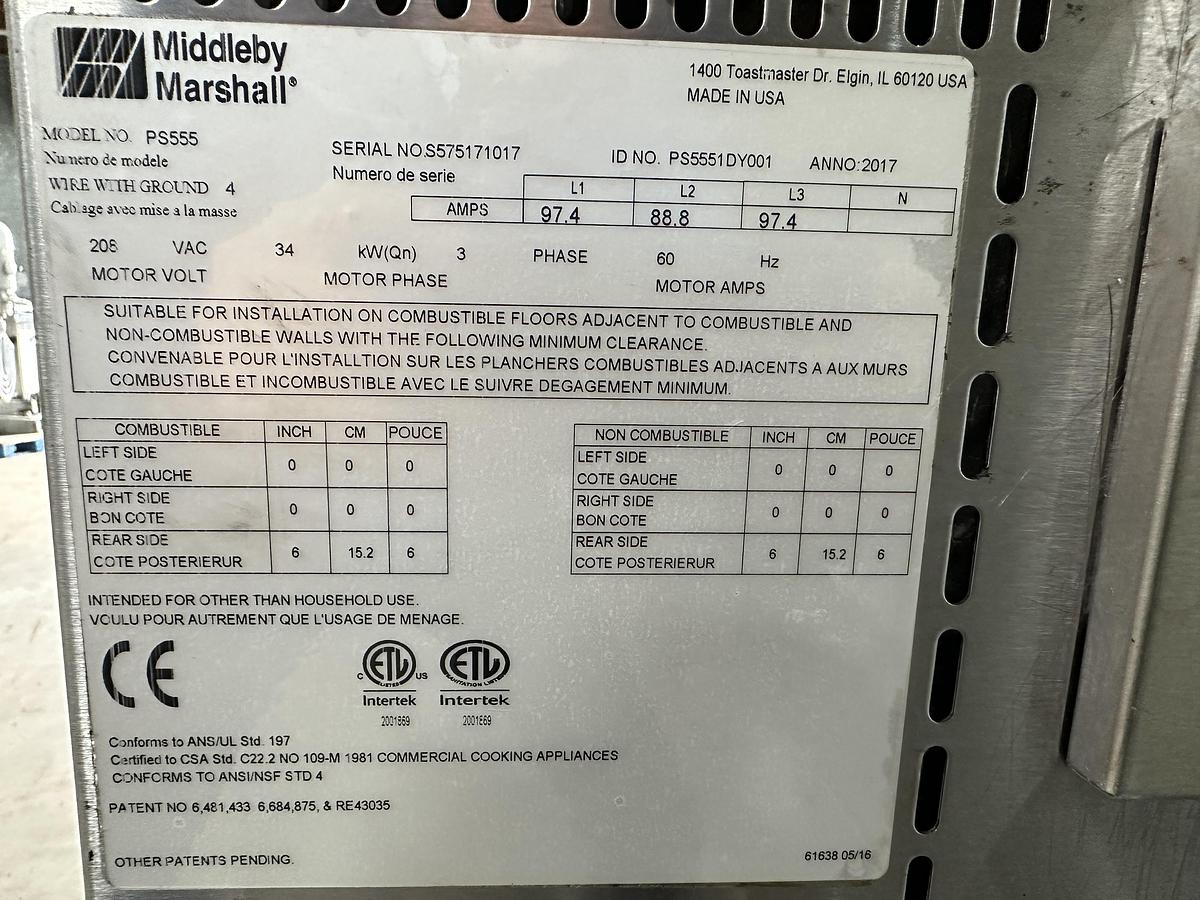 Used Middleby Marshall Impingement Oven