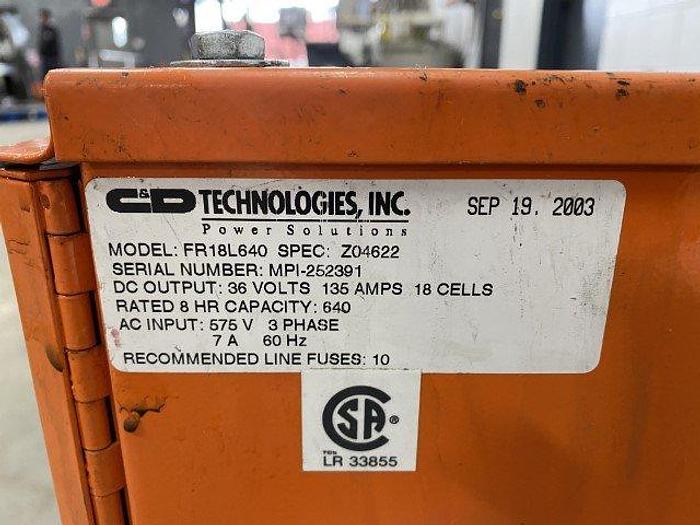 Used C&D FR18L640 Battery Charger
