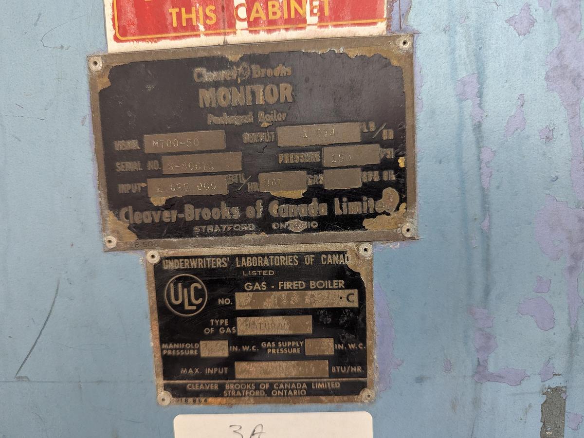 Used Cleaver-Brooks 50 HP Steam Boiler