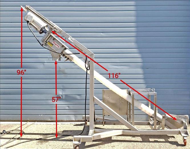 Used Flexicon Flexible Screw Conveyor