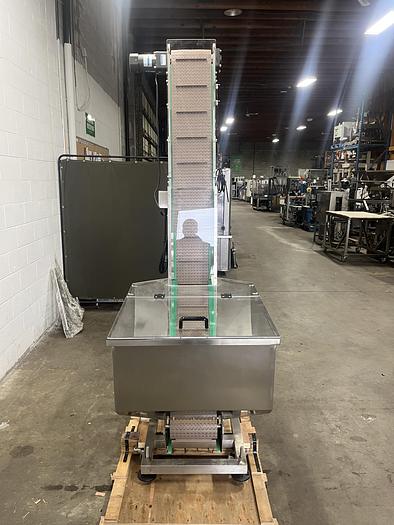 Used Elevating Conveyor with Hopper