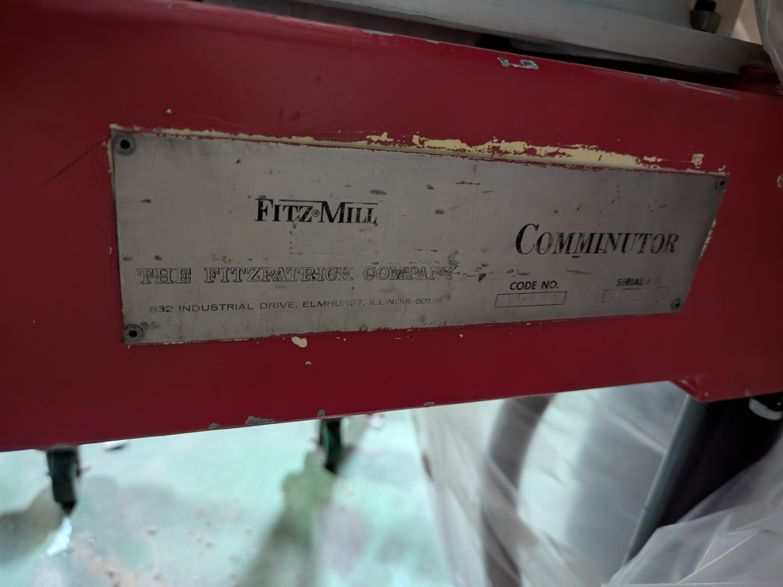 Used Fitzmill DAS06 Hammermill