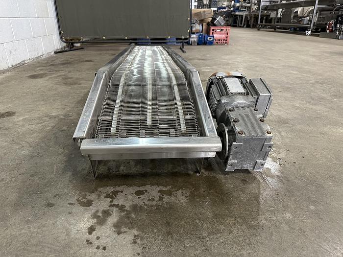 Used Incline 8' Wire Conveyor