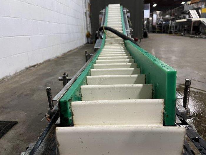 Used Viking 18' Long Cleated Conveyor