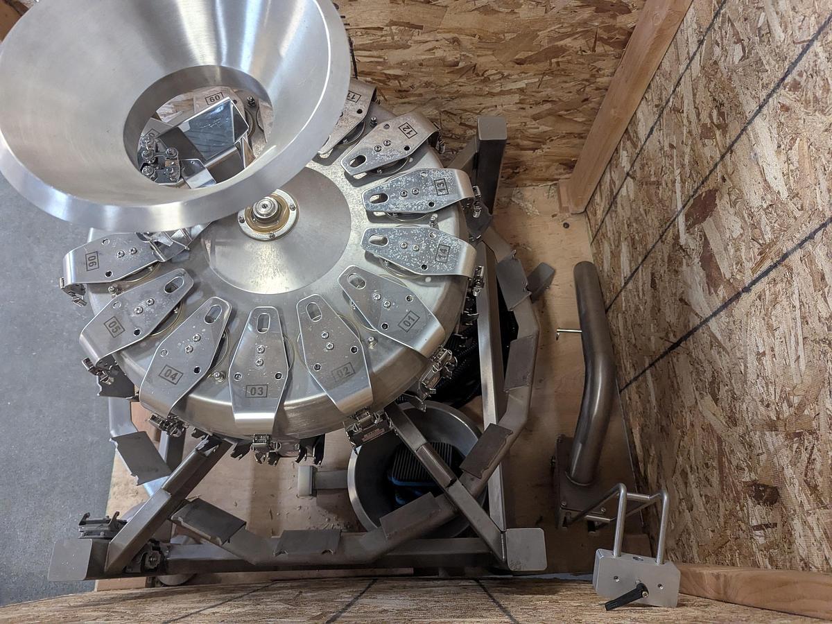 Used Weighpack Primo 14 Head Scales with Platform and PreCheq Analyzer