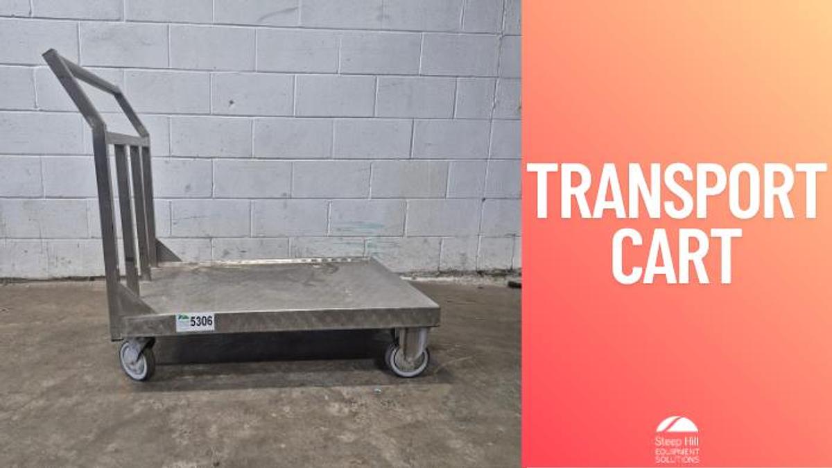 Used Industrial Stainless Steel Platform Transport Cart