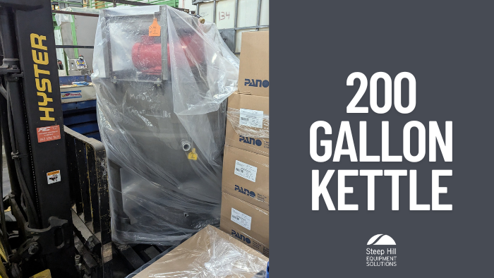 Used Lee 200 Gallon Kettle with Scrape Agitation