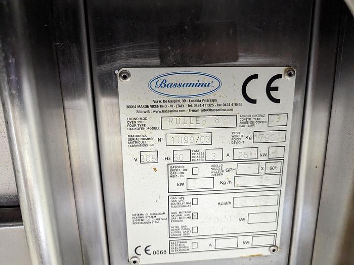 Used Bassanina Roller 89 Ovens