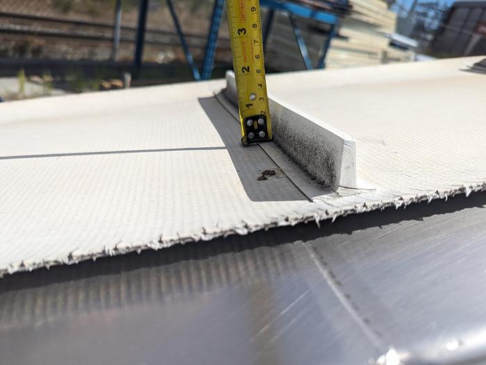 Used 14'L Cleated Incline Conveyor