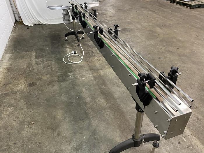 Used 9' Modular Conveyor with Accumulation Table