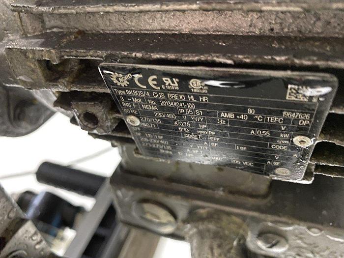 Used 8' Indexing Conveyor for Carton Packing