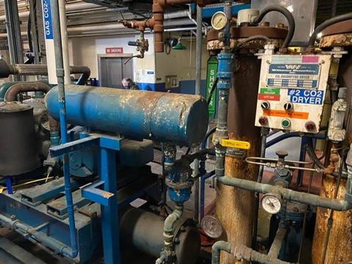 Used Compressor Room with Wittemann Hasselberg CO2 Packaged & Haffmans