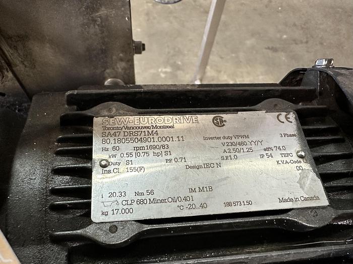 Used LaGrotta 5'L Double Belt Conveyor