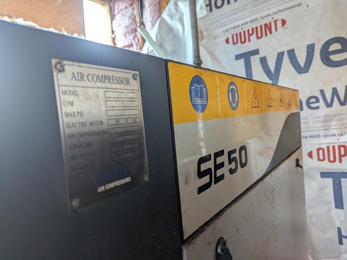 Used FS-Curtis SE 50 Industrial Rotary Screw Air Compressor 