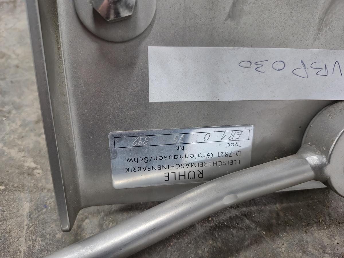 Used Rühle Original ER 1 Stainless Steel Netting and Film-Wrapping Machine