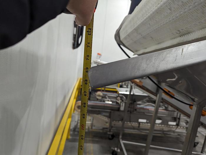 Used Incline Conveyor with Modular Belt