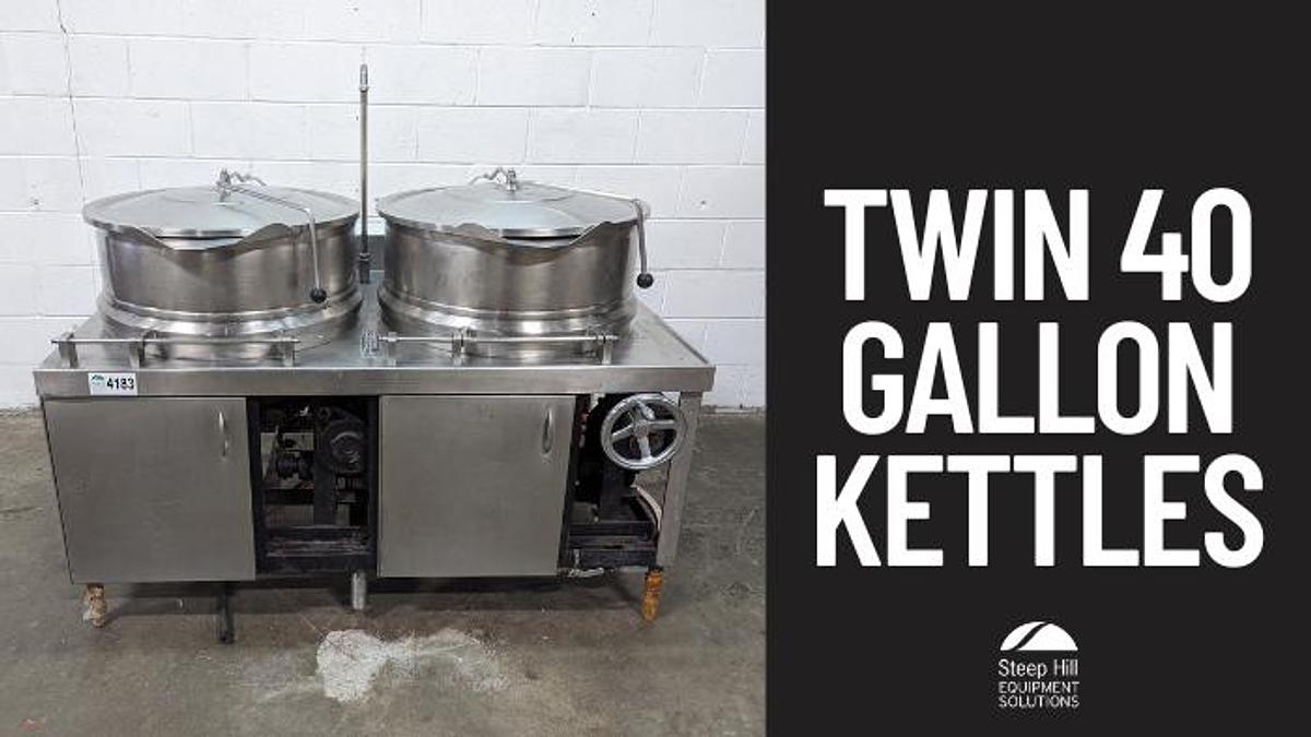 Used Twin 40 Gallon Kettles