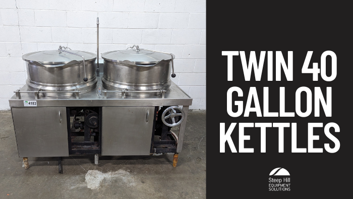 Used Twin 40 Gallon Kettles
