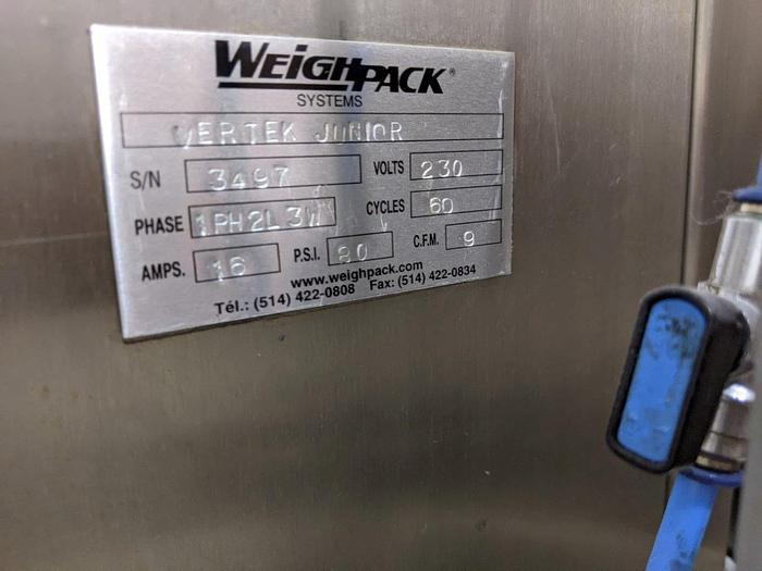 Used WeighPack Vertek Jr. VFFS Bagger