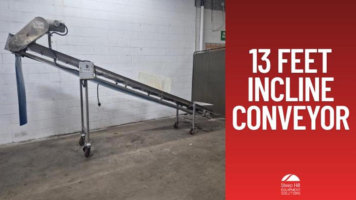Used 13 Feet Incline Conveyor