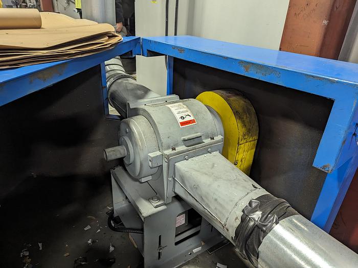 Used Inline Scrap Chopper with Sterling Blower