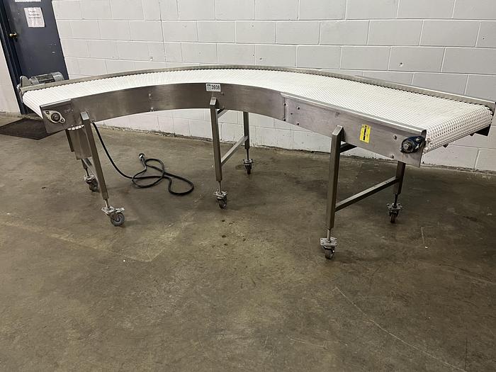 Used 11'6 Curved Conveyor