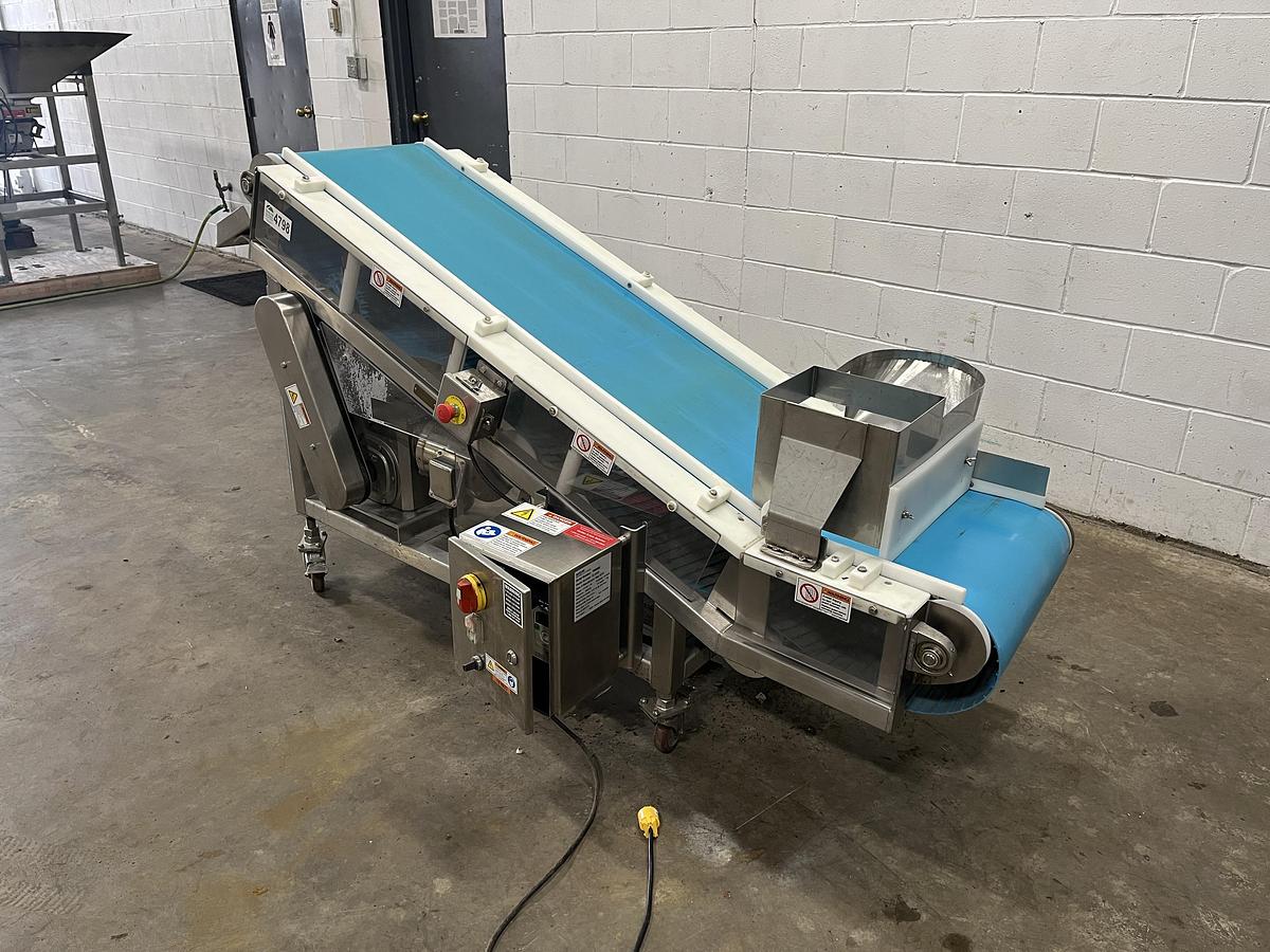 Used SafeLine Incline Conveyor Metal Detector