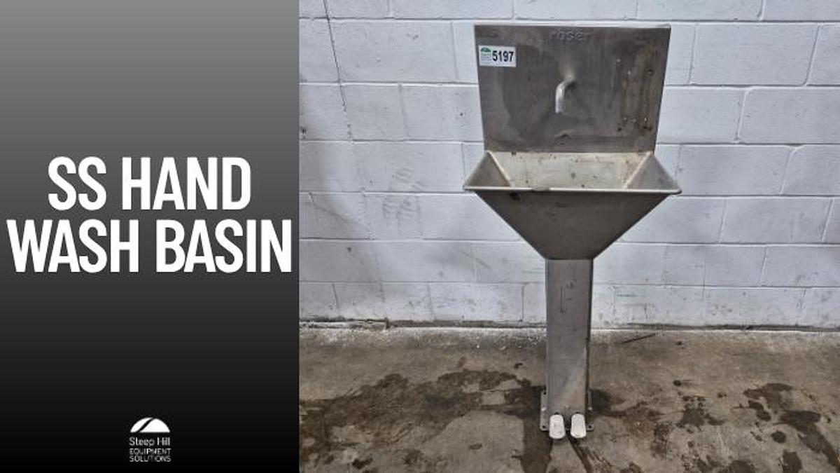 Used Roser SS Industrial Hand Wash Basin