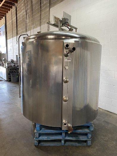 Used 500 Gallon Jacketed Dairy Tank