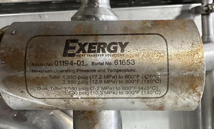 Used Exergy Tube-In-Tube Heat Exchanger