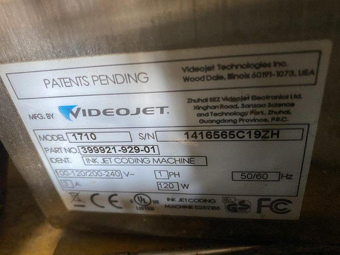 Used Videojet 1710 Inkjet Coder
