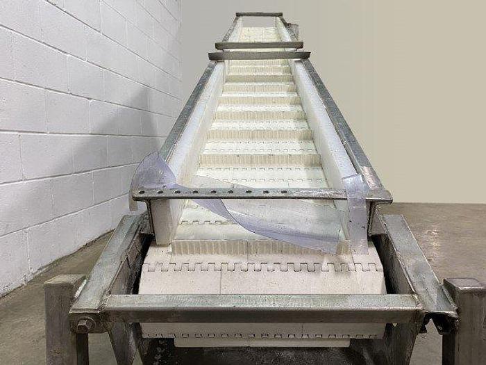 Used 20° Incline Cleated Conveyor
