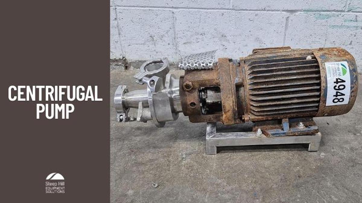Used SS Centrifugal Pump with Motor (no plate)