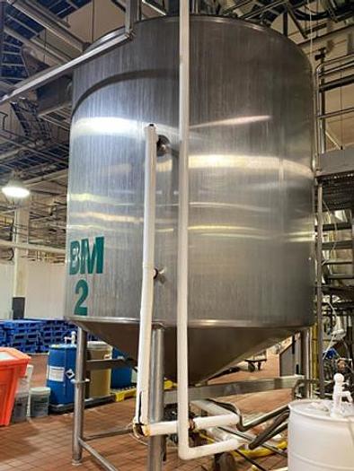 Used Falco 12,400L SS Jacketed Tank
