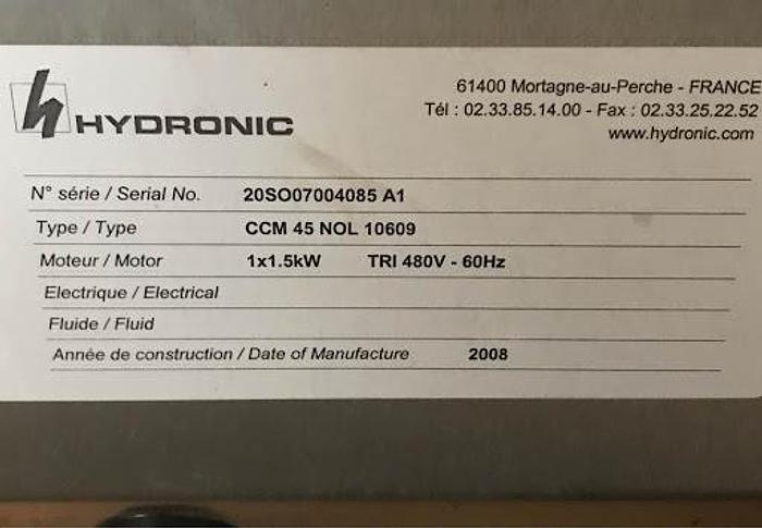 Used Hydronic CCM 45 Air Handling Unit