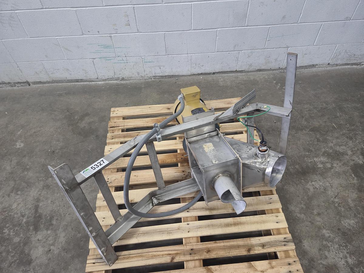 Used Flexicon Auger Drive Head with Inline Diverter Discharge Chute