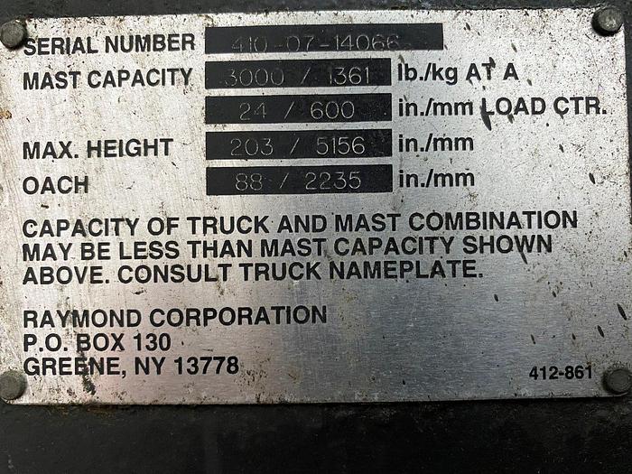 Used Raymond Stand-Up Electric Forklifts