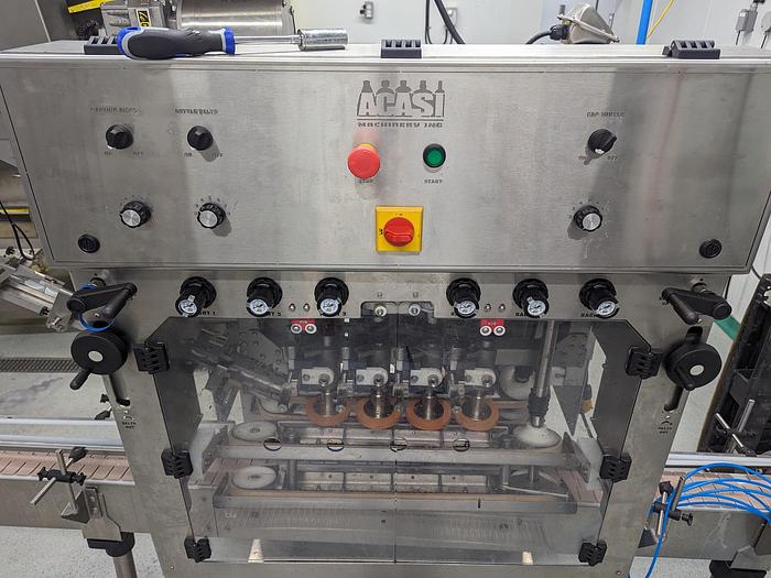 Used Acasi 8-Head Piston Filler & Inline Capper