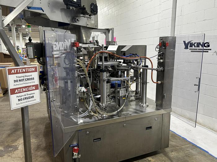 Used Viking 8S-285 Rotary Premade Pouch Machine