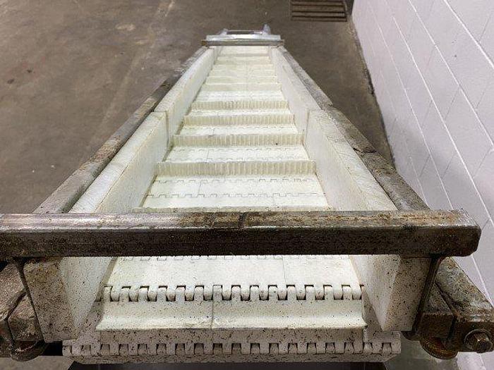 Used 20° Incline Cleated Conveyor