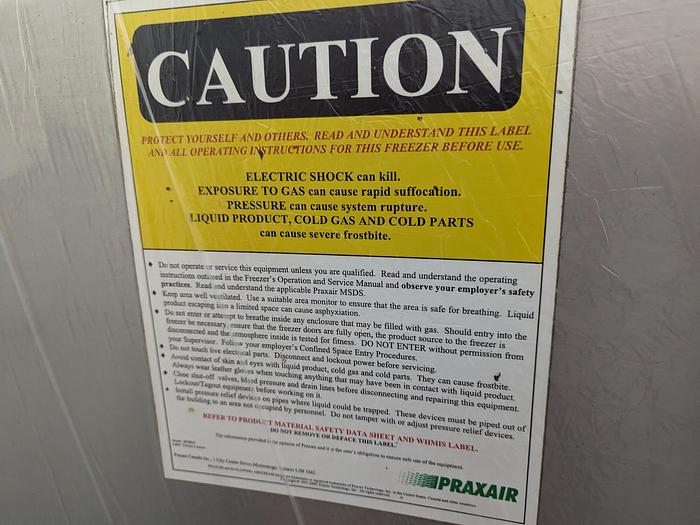 Used Praxair ColdFront™ Straight Tunnel Freezer