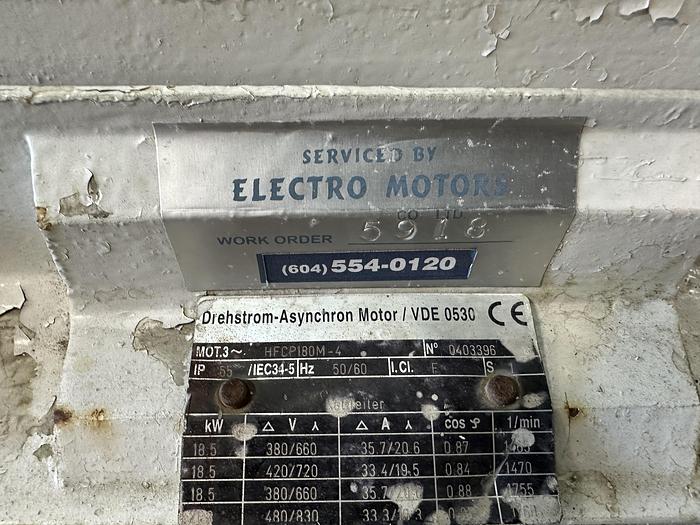 Dehstrom-Asynchron VDE 0530 Vacuum Pump Motor